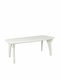 Πλαστικό Τραπέζι Εξωτερικού Χώρου Lipari Λευκό 180x90x72εκ.