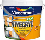 Vivechrom Vivecryl Eco Plastic Acrilyc Ecological Paint for Exterior Use White 3lt