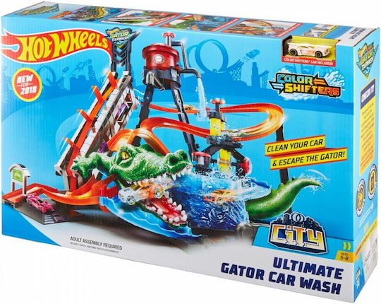 Hot Wheels Car Wash City Track For 5+ Years Old