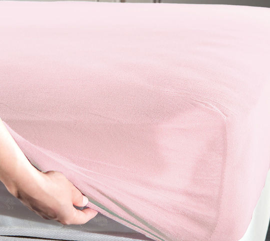 La Luna Bettlaken Super-Doppel mit Gummiband 160x200+30cm. Jersey Rosa