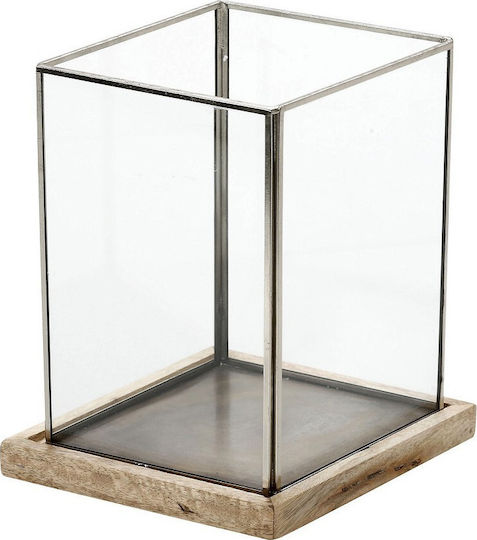 Espiel Laterne Metallisch Transparent 30x22.5x26.5cm 1Stück