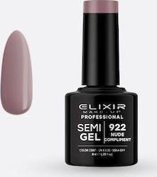 Elixir Semi Gel 922 Nude Compliment 8ml Elixir Semi Gel 922 Nude Compliment 8ml