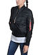 VF 59 Women's Short Bomber Jacket for Winter Black