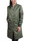 MA-1 Μακρύ Γυναικείο Bomber Jacket Χακί