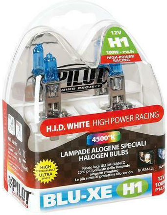 Lampa Λάμπες Αυτοκινήτου Blu-xe H1 Αλογόνου 4150K Φυσικό Λευκό 12V 100W 2τμχ
