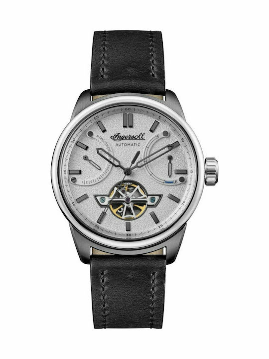 Ingersoll Triumph Automatic Men's Watch 44mm Chronograph Automatic with Black Leather Strap