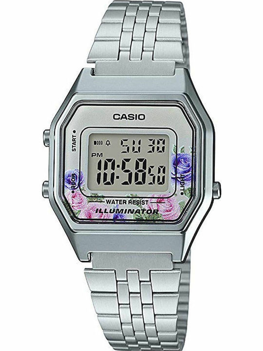 Casio Women's Watch Chronograph with Silver Met...