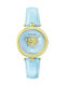 Versace Palazzo Watch with Blue Leather Strap