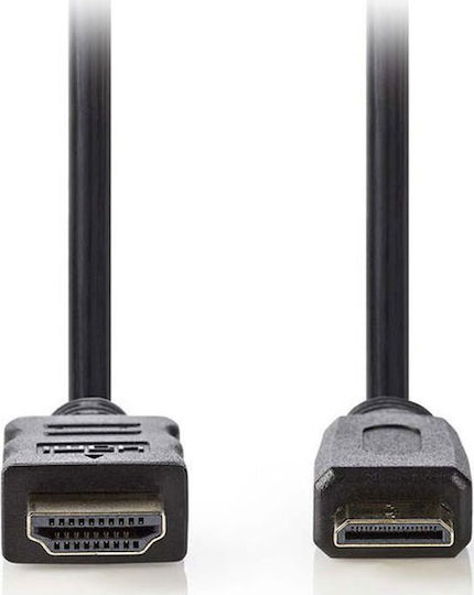 Nedis HDMI 1.4 Hochgeschwindigkeits 1080p 120Hz Kabel HDMI-Stecker - Mini-HDMI-Stecker 3m Schwarz