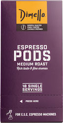 Dimello Κάψουλες Espresso Medium Roast Συμβατές με Μηχανή E.S.E. Pod 18caps