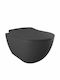 Creavit Free Wall-Mounted Toilet that Includes Slim Soft Close Cover Duroplast Anthracite Matt