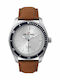 Ben Sherman Ronnie Ceas Barbati 45mm Mecanism Baterie Cu Curea Din Piele Maro