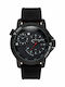 Thorton Horik Ανδρικό Ρολόι 49mm Μπαταρίας με Μαύρο Καουτσούκ Λουράκι