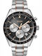 Boss Trophy Ανδρικό Ρολόι 44mm Χρονογράφος Μπαταρίας με Ασημί Μεταλλικό Μπρασελέ