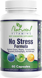 Natural Vitamins No Stress Rx Supplement for Anxiety 60 caps