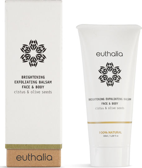 Euthalia Brightening Exfoliating Balsam Body Κρέμα για Scrub Προσώπου 100ml