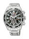 Citizen Promaster Eco - Drive Chronograph Watch with Metal Bracelet Silver