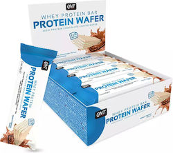 QNT Protein Wafer Μπάρα με 32% Πρωτεΐνη & Γεύση Vanilla Yogurt 12x35gr