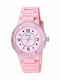 WATX & CO Damen Uhr mit Rosa Kautschukarmband