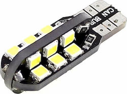 Lămpi Autoturismului & Motocicletei T10 W5W Canbus 24 Smd 2835 W5W Canbus LED 6000K Alb rece 12V 2W 1buc