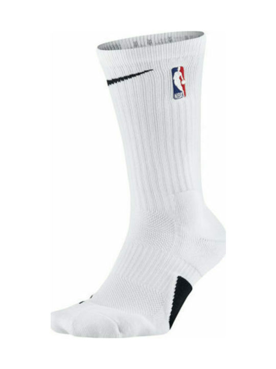 Jordan NBA Μπασκετικές Κάλτσες Λευκές 1 Ζεύγος