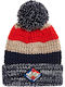 Superdry Summit Striped Pom Pom Beanie Männer Beanie mit Rippstrick Dark Navy Twist