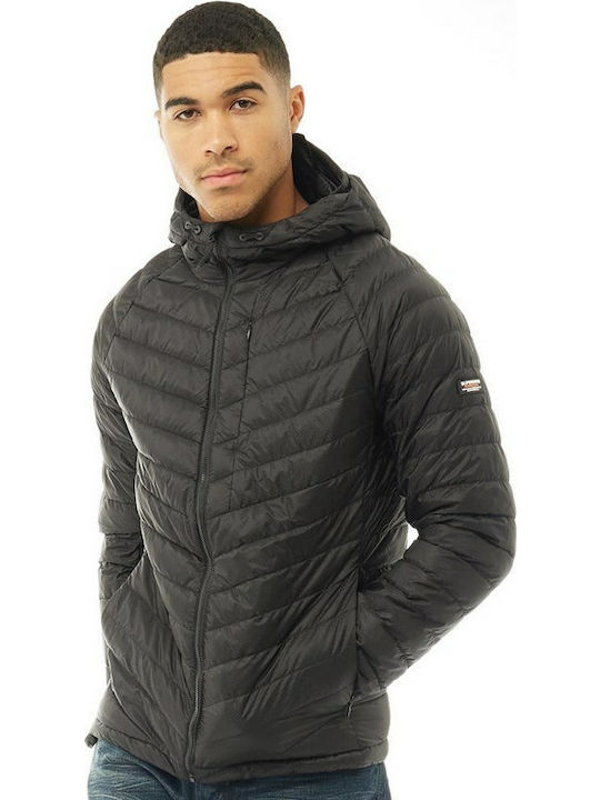 Superdry micro quilt down hooded clearance