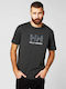 Logo Αθλητικό T-shirt Γκρι