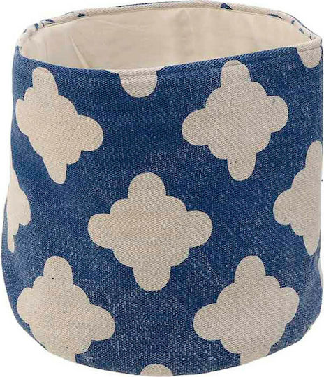 Inart Dekorativer Korb Stoff Blau 30x30x30cm