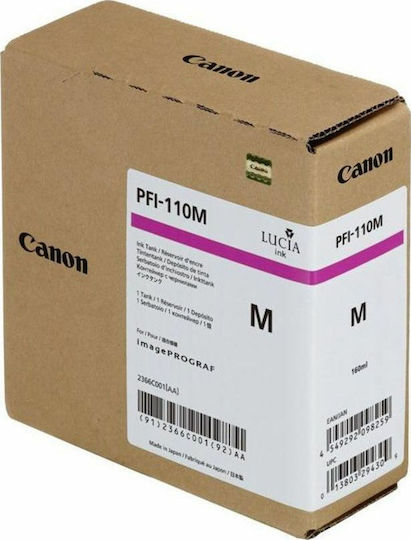 Canon PFI-110 Оригинален Мастило за мастиленоструен принтер Магента (2366C001)