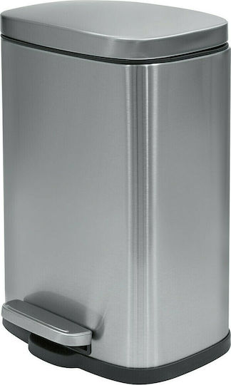 Dimitracas Akira 05392.005 Metallic Bathroom Basket Soft Close 5lt Silver