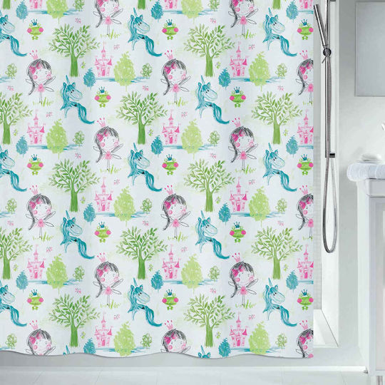 Spirella Princess Perdea de Baie Țesătură 180x200cm Multicoloră