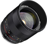 Samyang Crop Camera Lens 85mm F1.8 ED UMC CS Telephoto for Micro Four Thirds (MFT) Mount Black