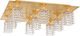 Eglo Pyton Modern Ceiling Light with Socket G9 with Crystals 57.5pcs Gold