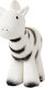 Tikiri Tikiri Zebra Teething Rubber Rattle for 0 Months+