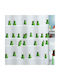 Dimitracas Quack Shower Curtain Fabric 180x200cm Green White Green