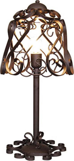 Home Lighting Metal Vintage Lampă de masă pentru Soclu E27 cu Abajur Bronz și Bază