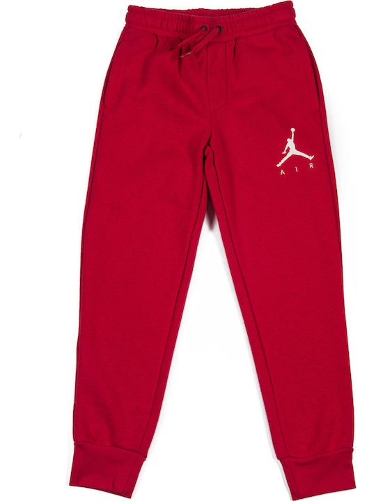 Nike Παιδικό Παντελόνι Φόρμας Κόκκινο Jumpman Fleece
