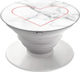 Pop Socket Κινητού Stone Heart Λευκό
