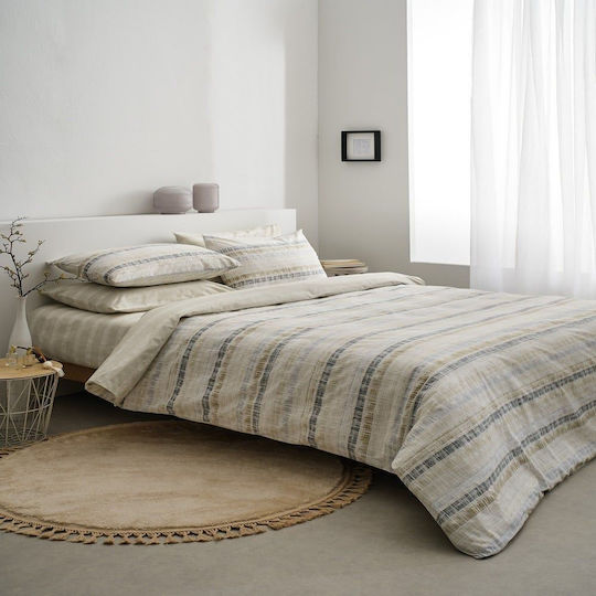 Vesta Home Σετ Παπλωματοθήκη Βαμβακερή 170x240cm Μονή με Μαξιλαροθήκη Irene 02