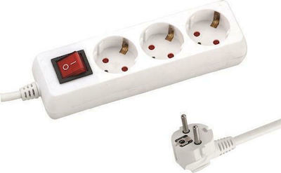 Eurolamp 3-Outlet Power Strip 3m White