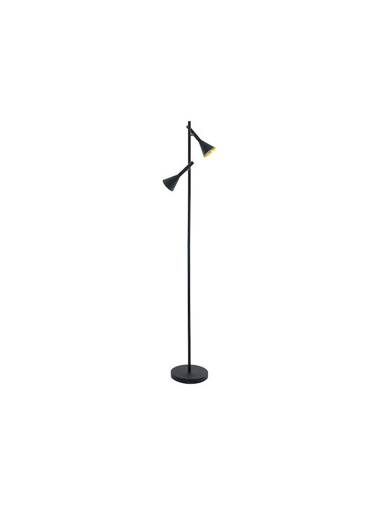 Eglo Cortaderas Stehlampe H144.5xB25cm. mit Fassung für Lampe GU10 Schwarz