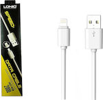 Ldnio Regular USB to Lightning Cable Λευκό 2m (SY-05)