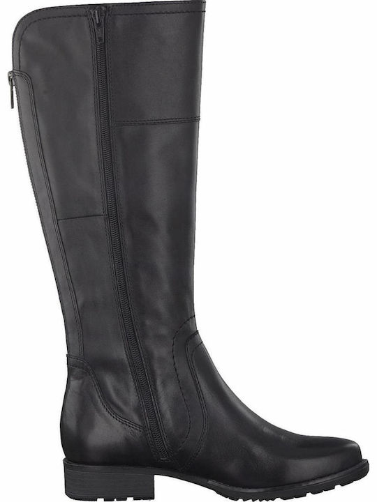 Anatomic Leather Riding Boots with Zipper Black