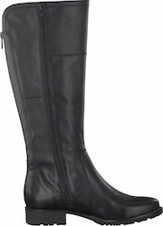 Jana Leather Women's Boots Riding Black