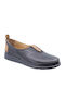 18604 Anatomische Damen Slip-Ons Leder Schwarz