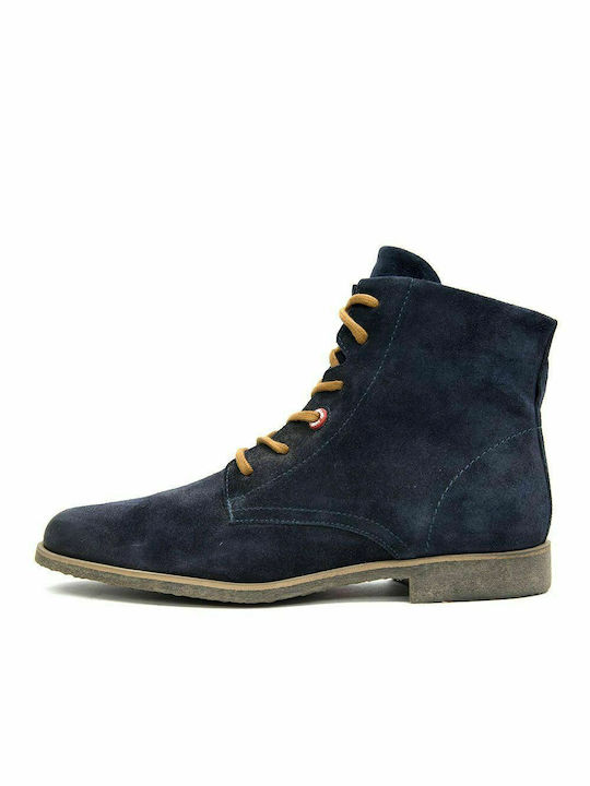 NOBRAND SUEDE ANKLE BOOTS MEN NO BRAND BLUE (NBRND-7964-1)