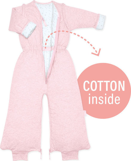 Bemini Winter Schlafsack mit Füßen Magic Bag 3 Tog Pink mit abnehmbaren Ärmeln