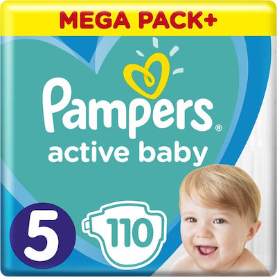 Pampers Tape Diapers Active Baby Active Baby No. 5 for 11-16 kgkg 110pcs