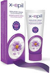 x-epil Hair Removal Face & Body Cream Suitable for All Skin Types with Βιταμίνη Ε 40ml